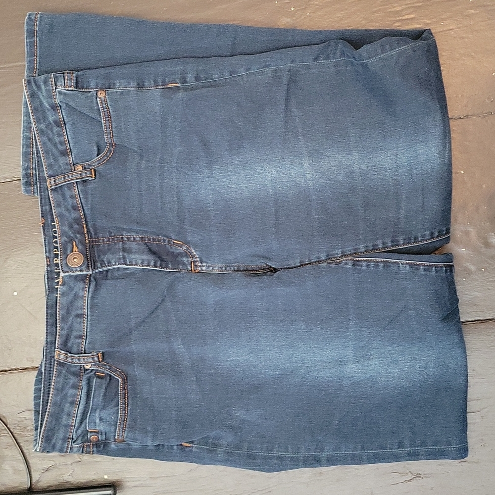 Liverpool Sadie Straight Denim Jeans - Size 33, 16- Medium Wash